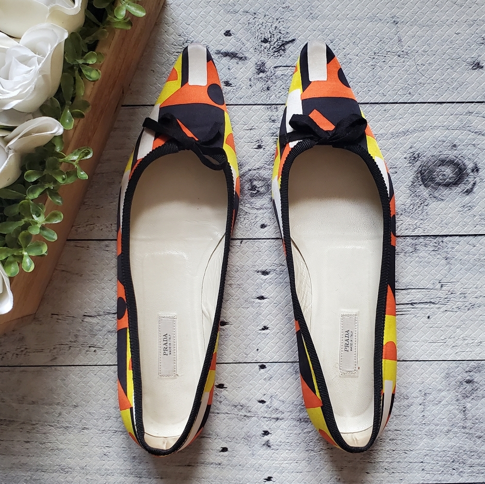 Prada Milano Ballet Flats - Picture 1 of 4
